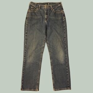 Riders by Lee Medium Wash Mid Rise Straight Leg Jeans Size 8M 130186T